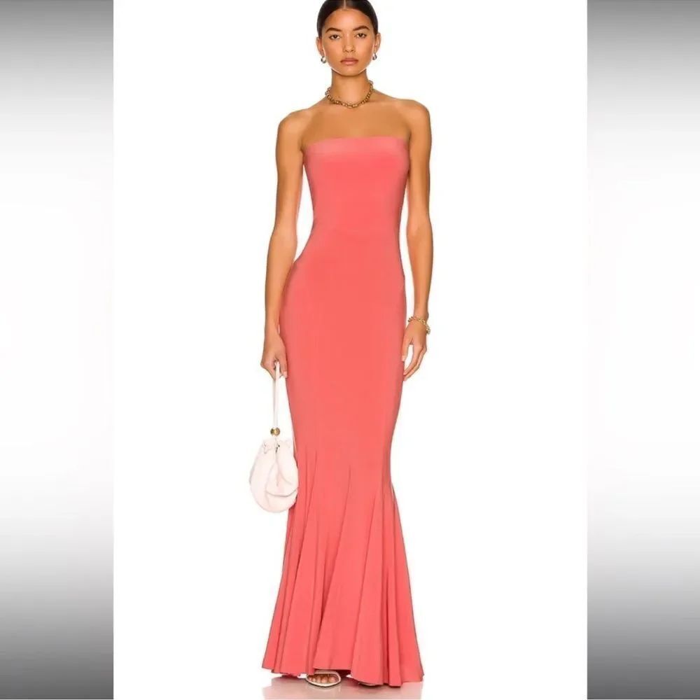 Norma Kamali Strapless Fishtail Gown XL